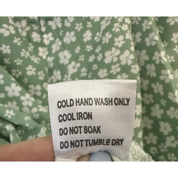 NWT Princess Polly Floral Tally Mini Dress Green Size 12 Adjustable Straps Lined - Picture 8 of 8